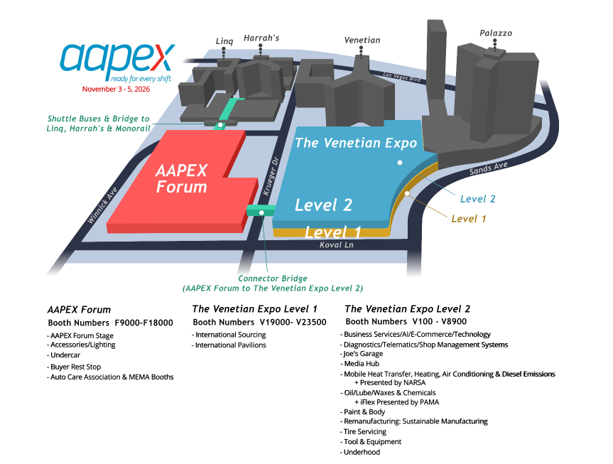 2026年美国拉斯维加斯国际汽车零部件展览会    AAPEX