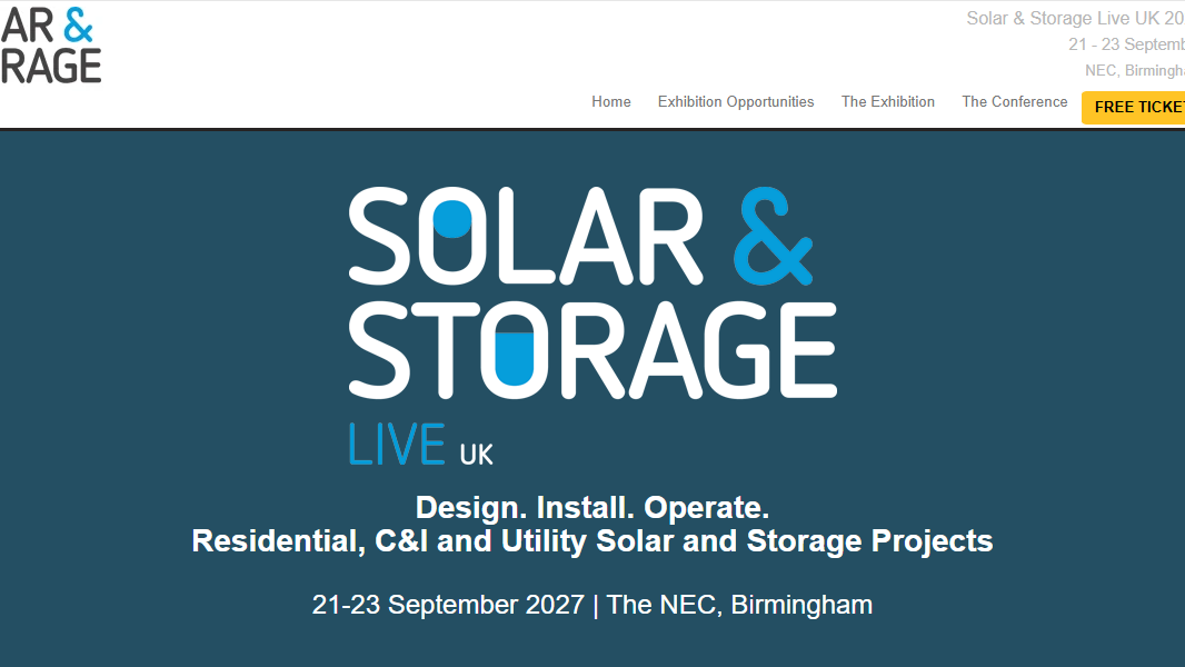 2027英国太阳能储能市场分析|Solar & Storage Live UK出海机遇