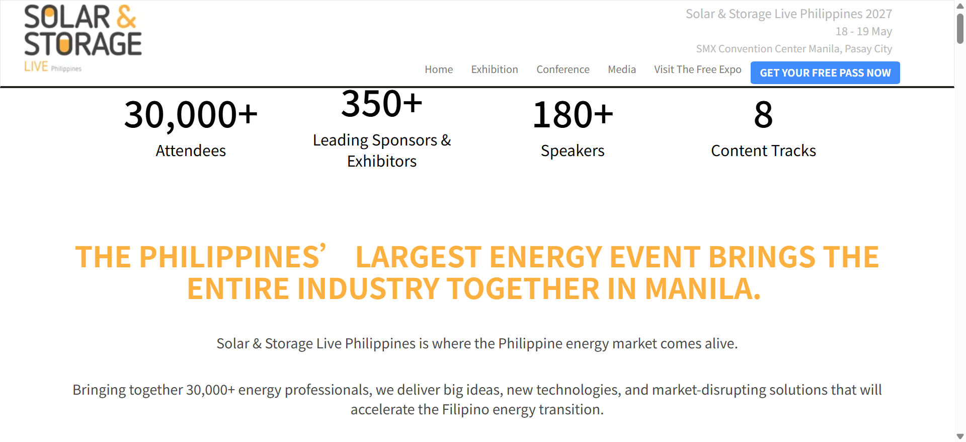 菲律宾光储展 Solar & Storage Live Philippines 2027:十年绿色拍卖25吉瓦