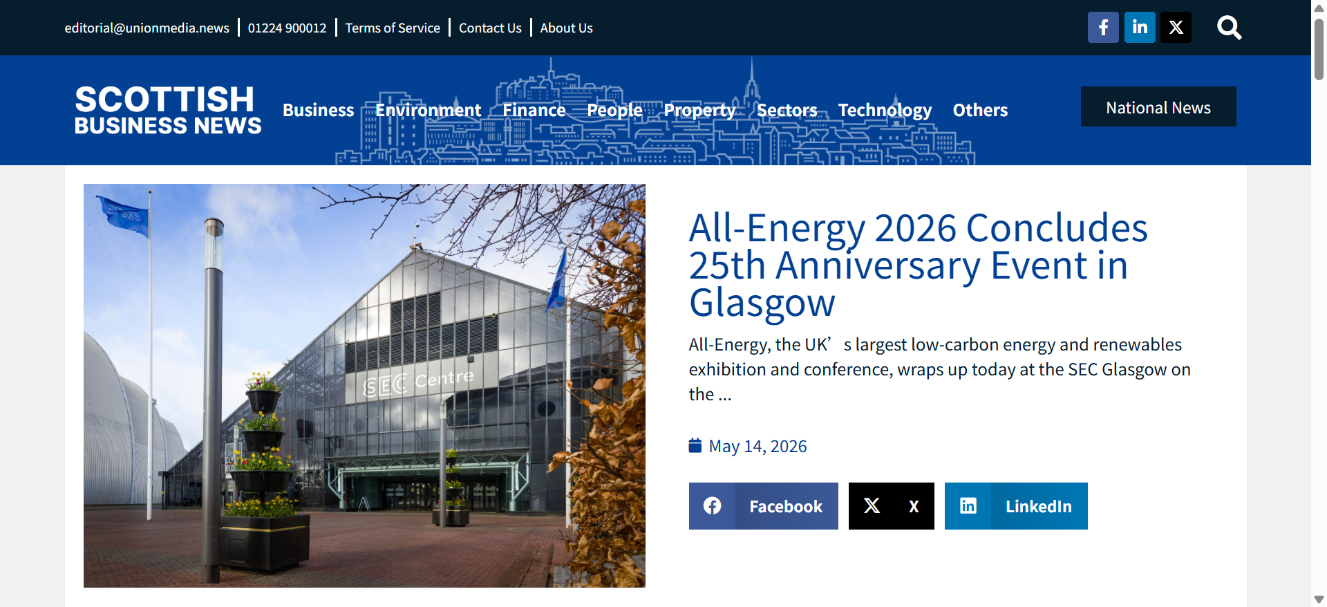 英国格拉斯哥全能能源展 All-Energy 2027:上届1.3万人、300家展商、600位演讲者