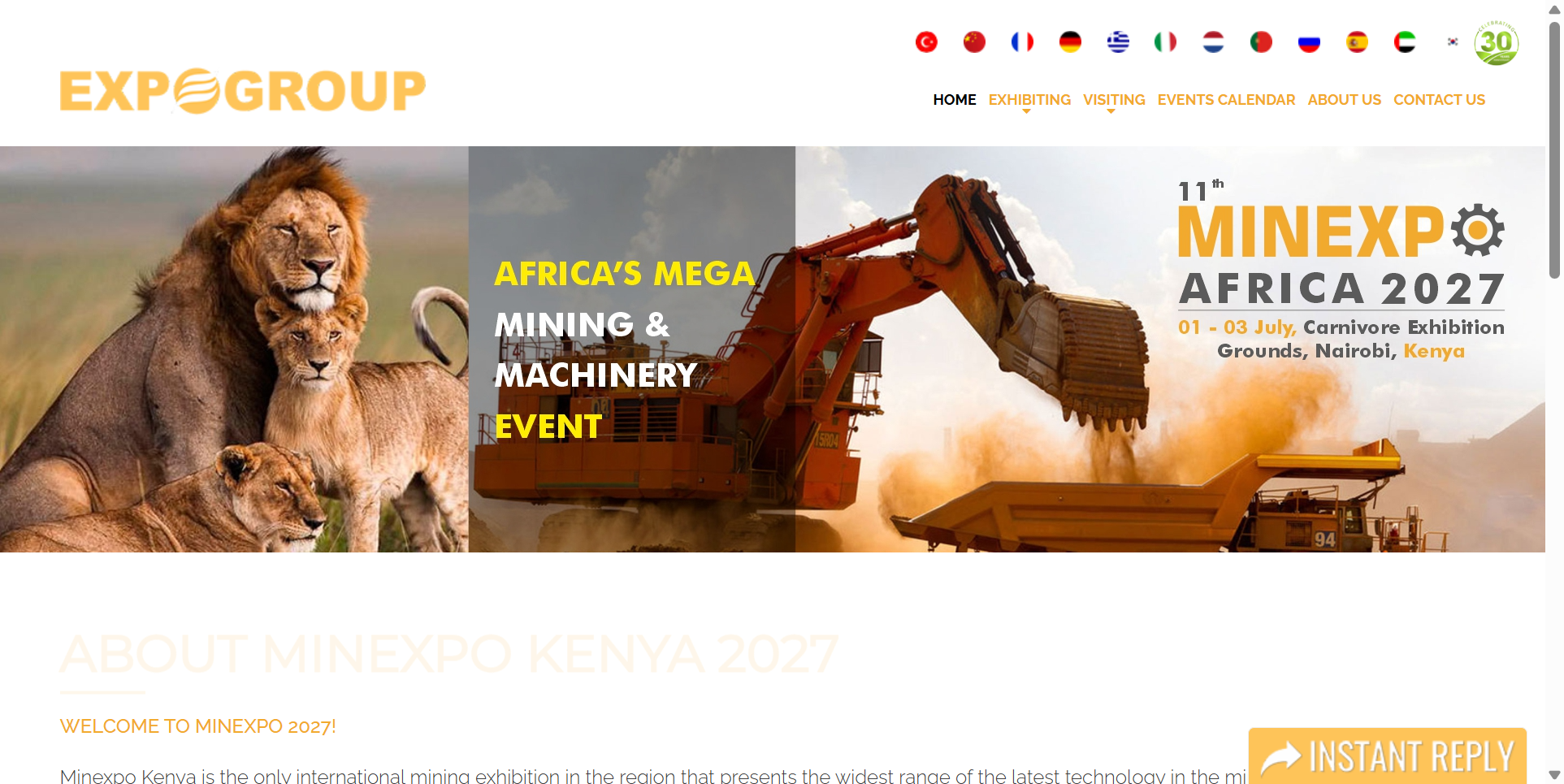 肯尼亚国际矿业展MINEXPO Kenya 2027：东非最大矿业B2B专业展，一馆四展掘金“非洲最大贸易市场”
