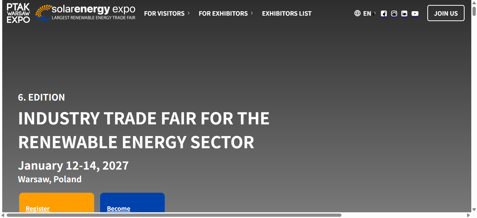 波兰华沙太阳能展 Solar Energy Expo 2027：第6届转向储能